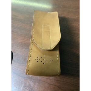 Vintage Leather Two-Way Handheld Radio Belt Case Holder Cb Walkie-talkie Scanner